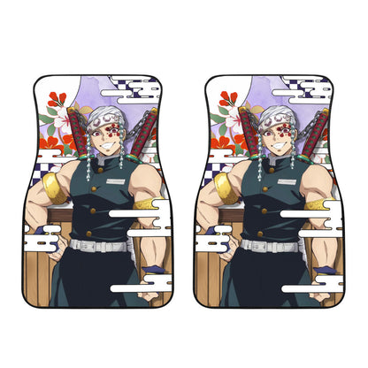 Tengen Uzui Car Floor Mats Custom Demon Slayer Anime Car Accessories