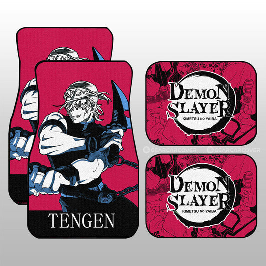Tengen Uzui Car Floor Mats Custom Demon Slayer Anime Car Accessories