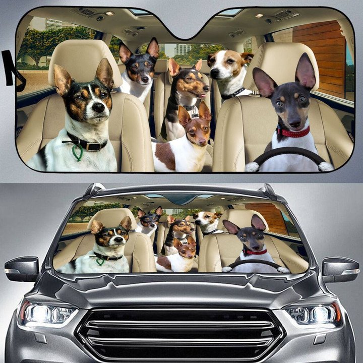 Tenterfield Terrier Car All Over Printed 3D Sun Shade