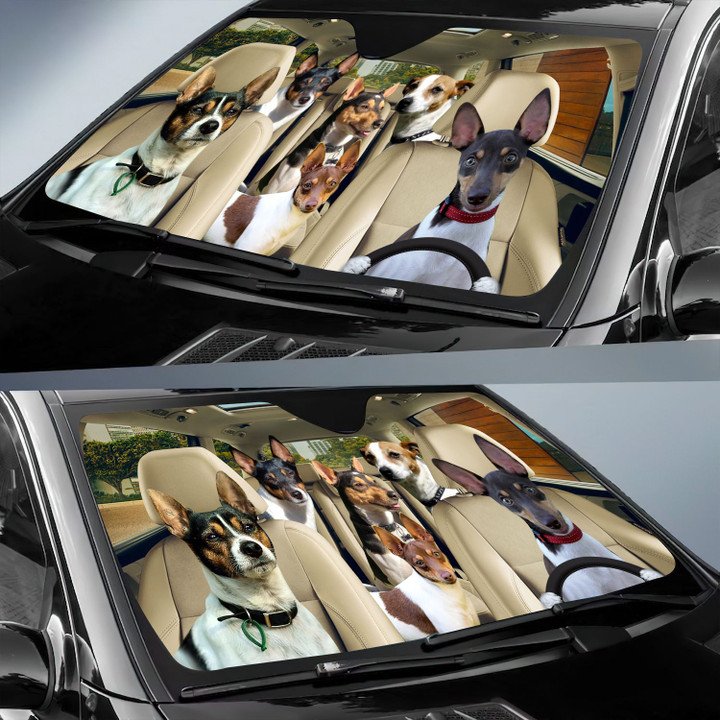 Tenterfield Terrier Car All Over Printed 3D Sun Shade
