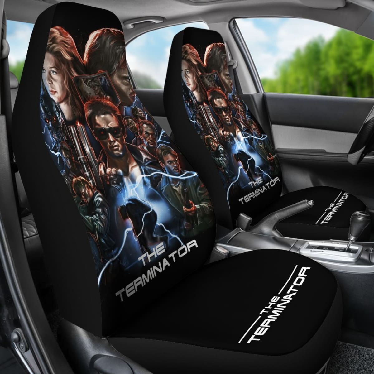 Terminator 1984 Art Car Seat Covers The Terminator Movie H040620 Universal Fit 225311