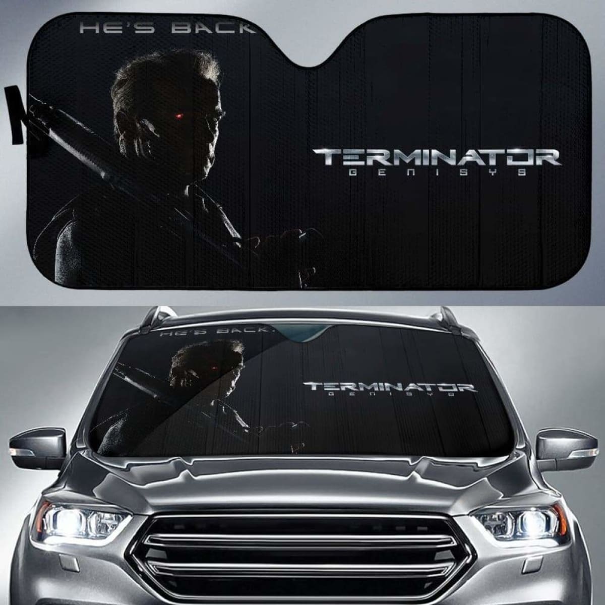 Terminator T800 Auto Sun Shades 918b Universal Fit