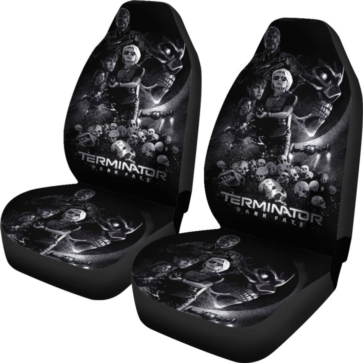 Terminator Dark Fate Art Car Seat Covers Movie Fan Gift H040620 Universal Fit 225311