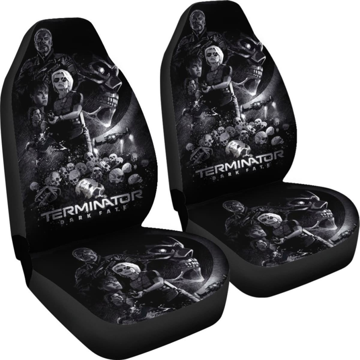 Terminator Dark Fate Art Car Seat Covers Movie Fan Gift H040620 Universal Fit 225311