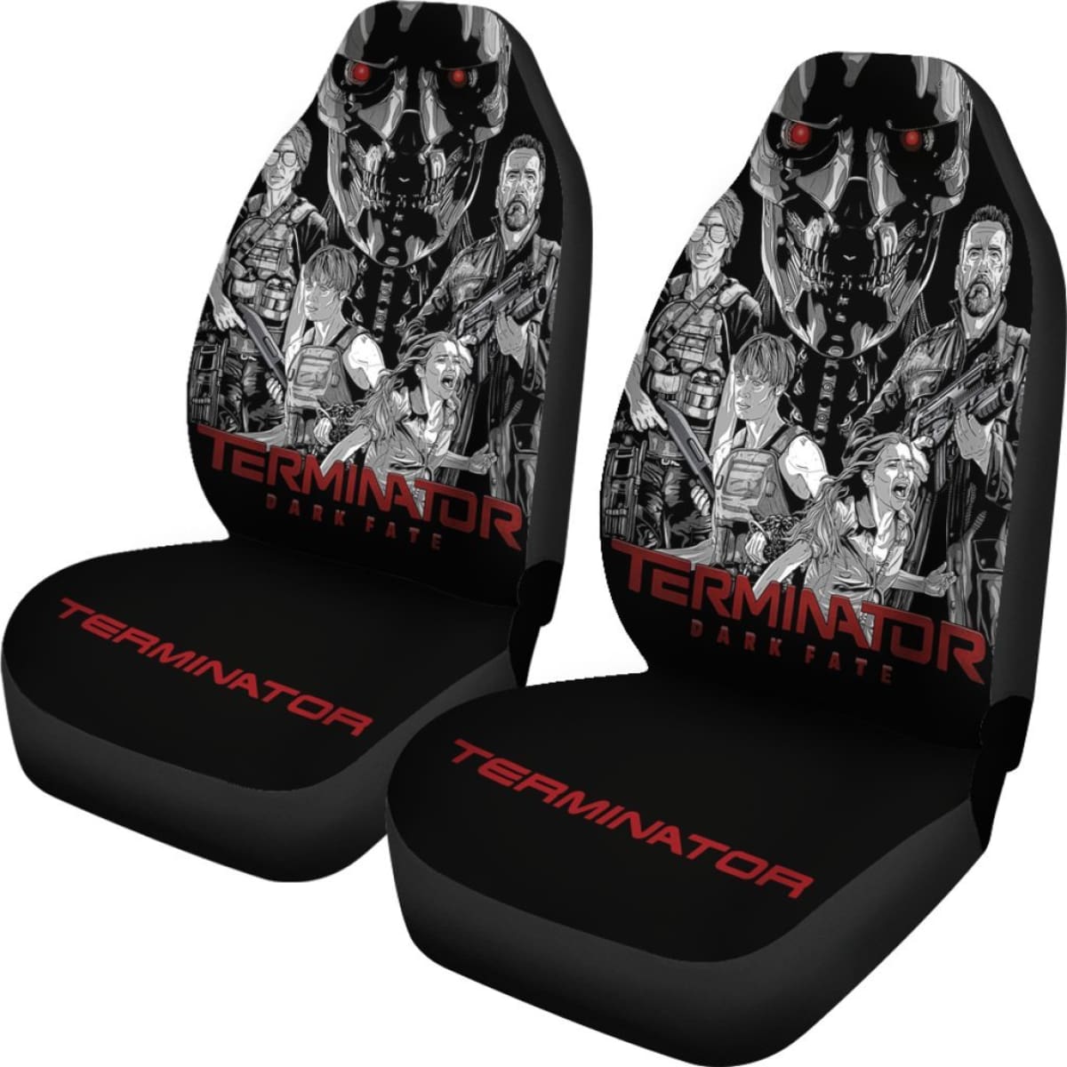 Terminator Dark Fate Art Car Seat Covers Movie Fan Gift H040620 Universal Fit 225311