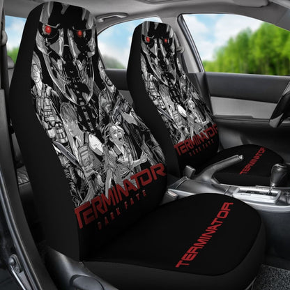 Terminator Dark Fate Art Car Seat Covers Movie Fan Gift H040620 Universal Fit 225311