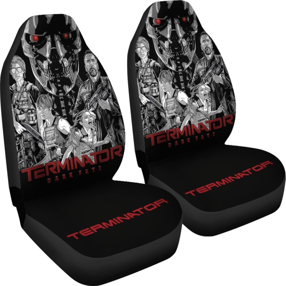 Terminator Dark Fate Art Car Seat Covers Movie Fan Gift H040620 Universal Fit 225311