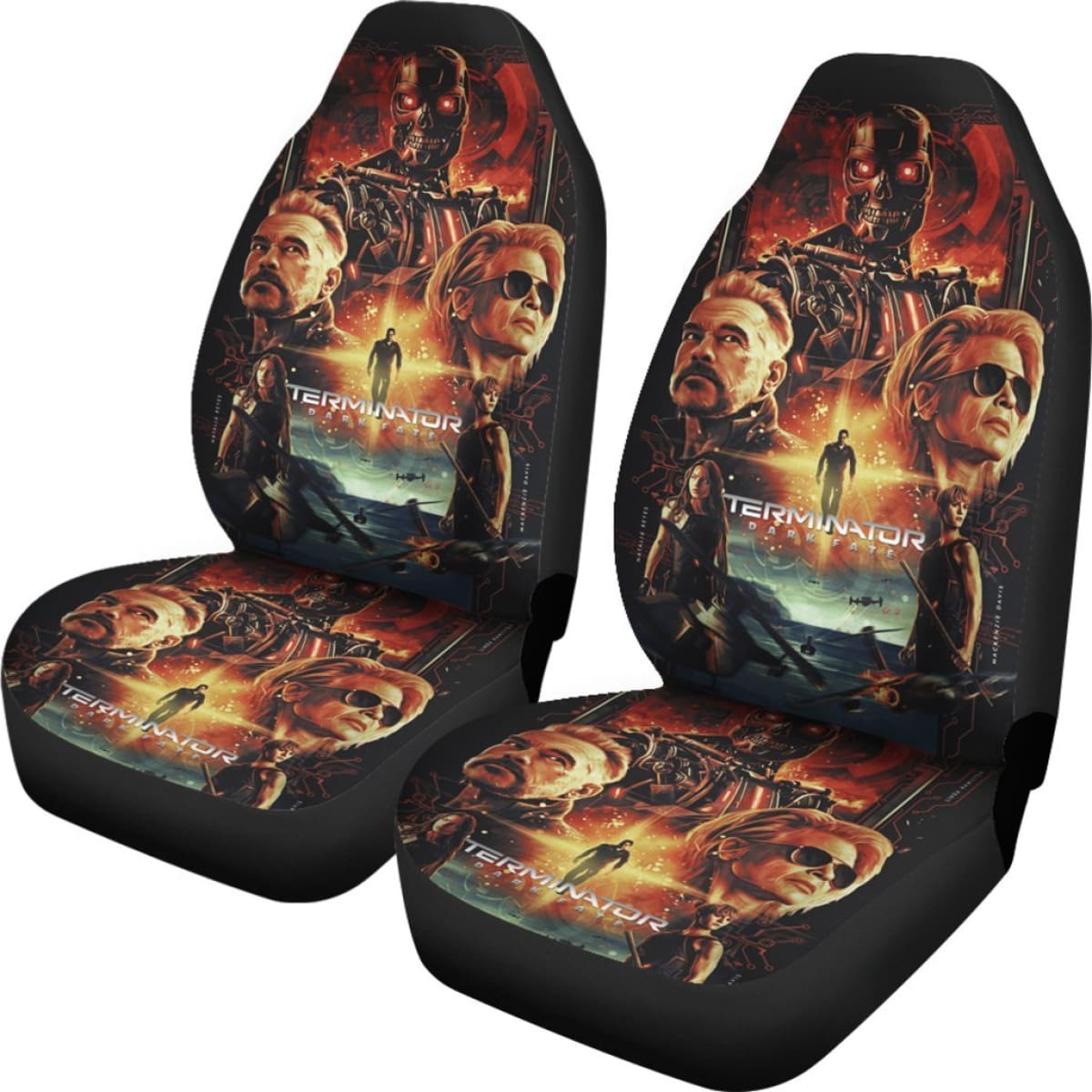 Terminator Dark Fate Car Seat Covers Movie Fan Gift H040620 Universal Fit 225311