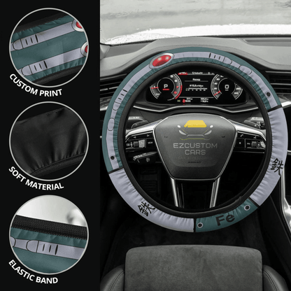 Tetsutetsu Tetsutetsu Anime Steering Wheel Cover Custom My Hero Academia Anime Car Accessories