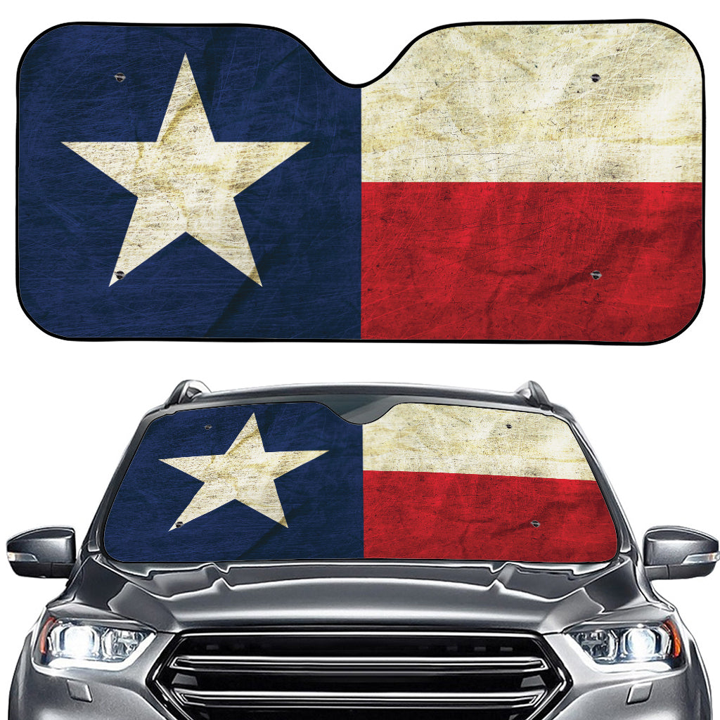 Texas Flag Print Car Windshield Sun Shade