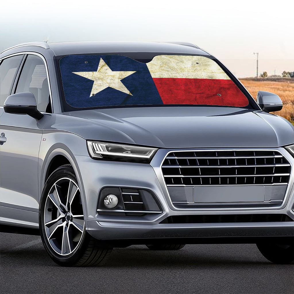 Texas Flag Print Car Windshield Sun Shade