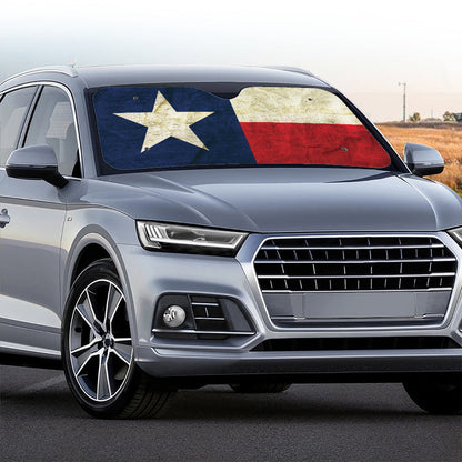 Texas Flag Print Car Windshield Sun Shade