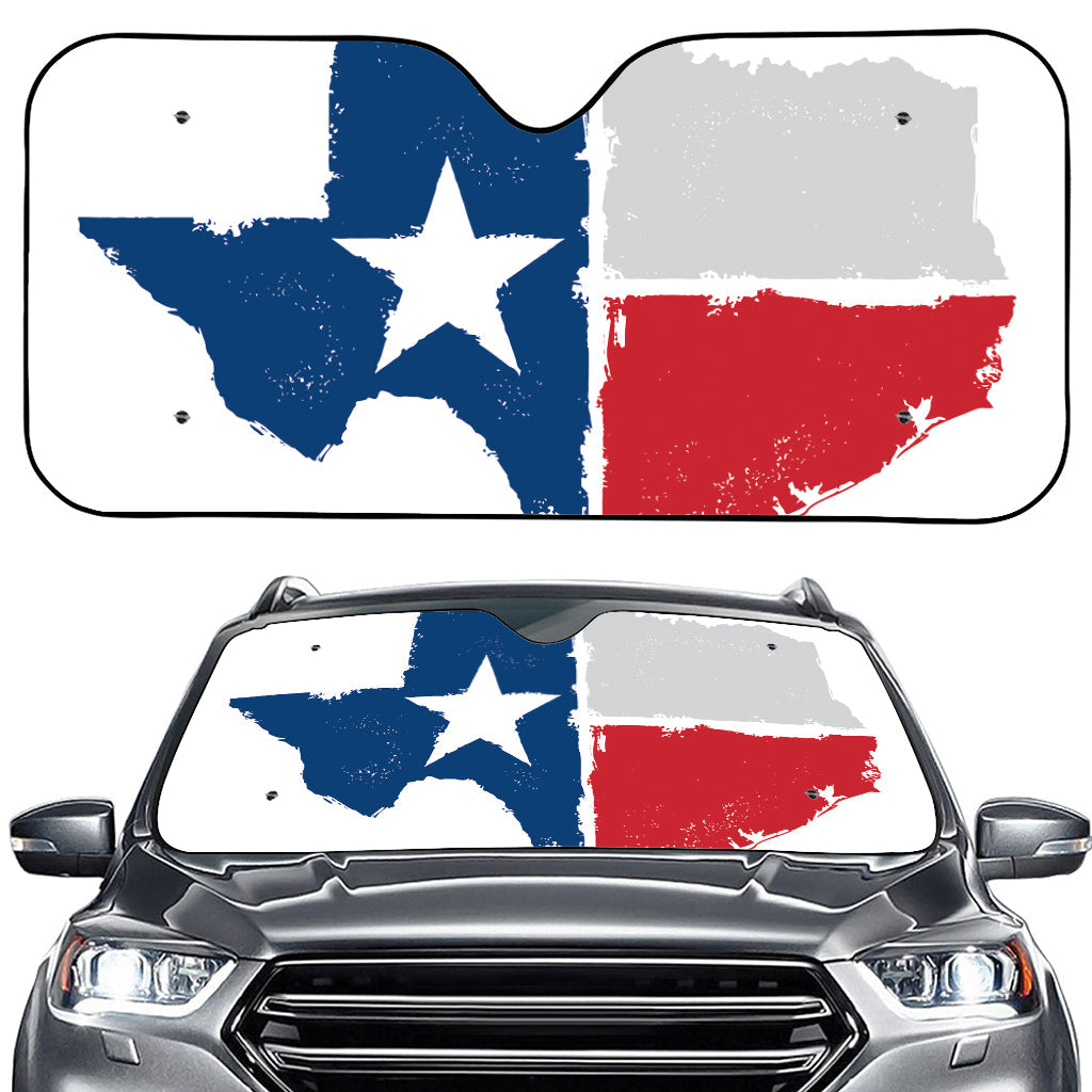 Texas State Flag Print Car Windshield Sun Shade
