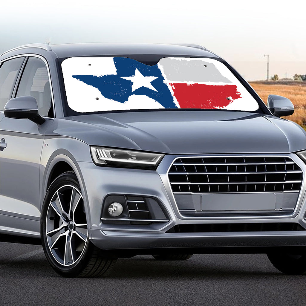 Texas State Flag Print Car Windshield Sun Shade