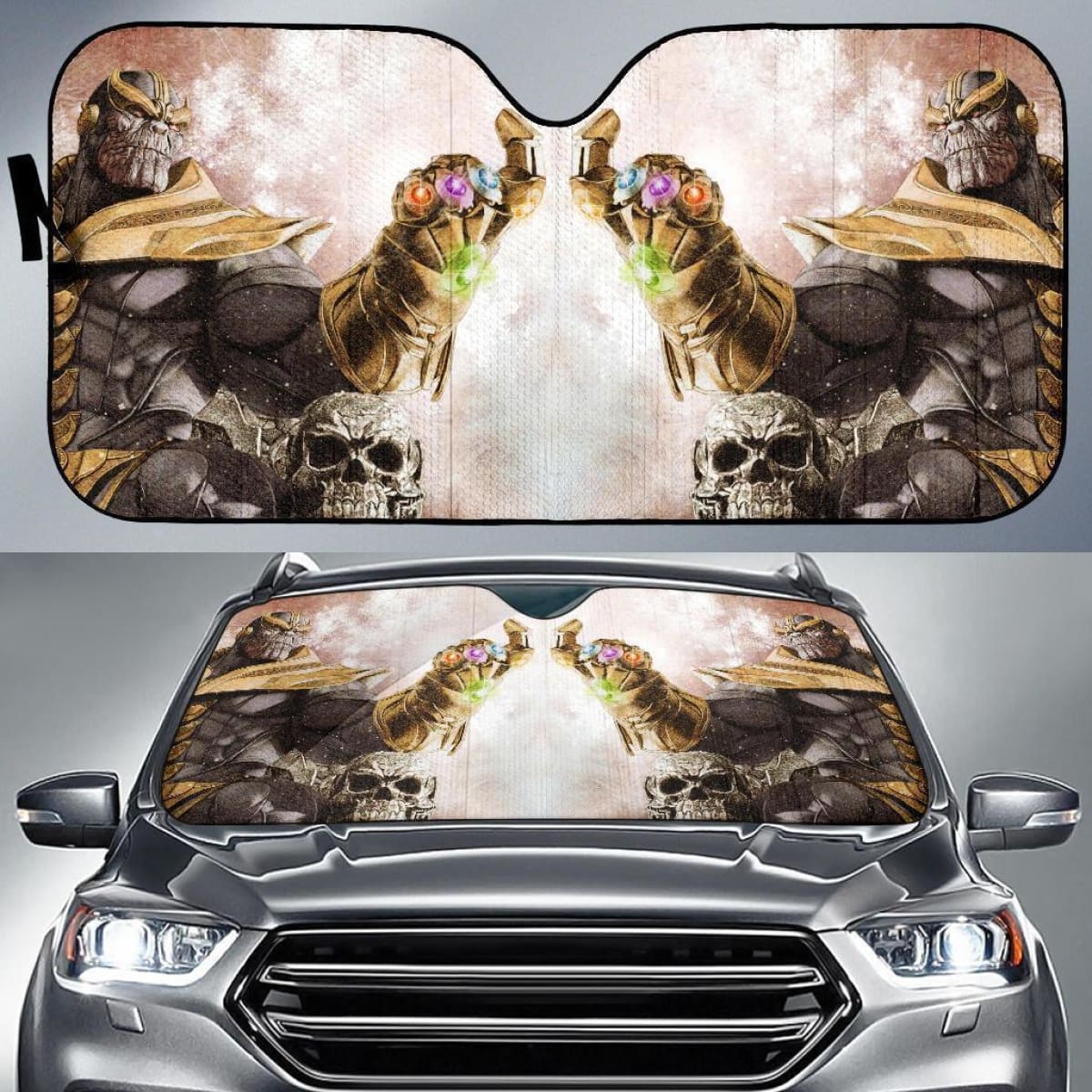 Thanos Infinity Gauntlet Auto Sun Shade Mn05 Universal Fit 111204