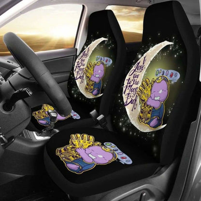 Thanos Love Infinity Gauntlet Car Seat Covers Universal Fit 051012