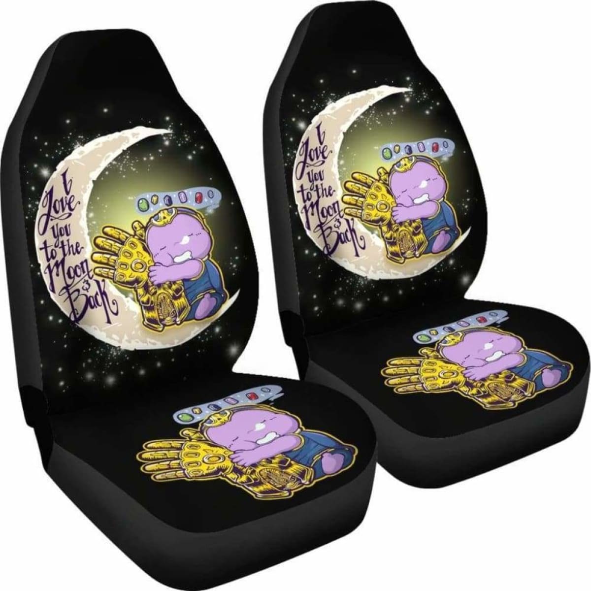 Thanos Love Infinity Gauntlet Car Seat Covers Universal Fit 051012