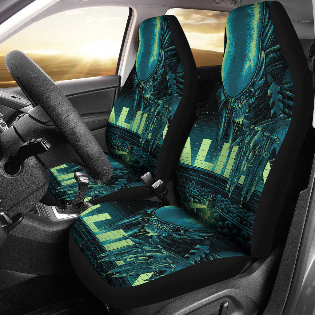 The Alien Creature Car Seat Covers Alien Car Accessories Custom For Fans Ci22060304