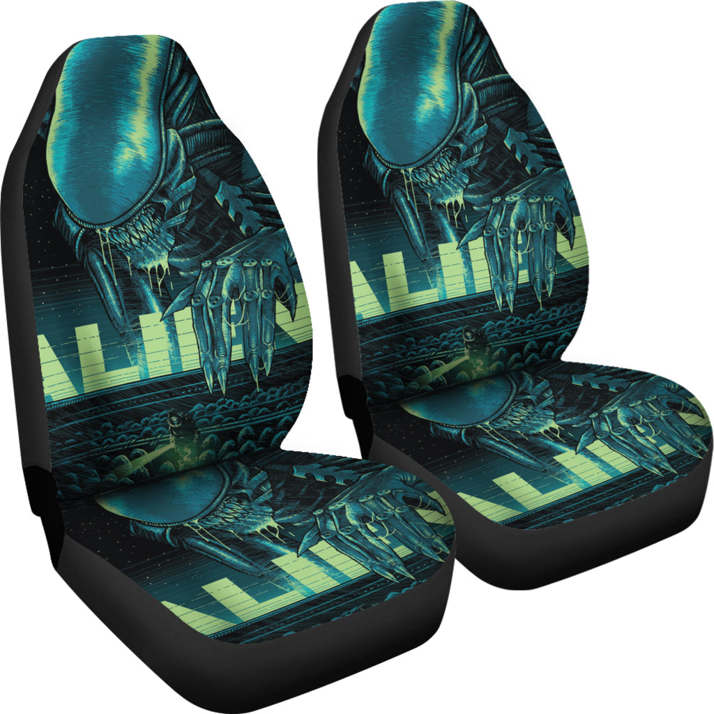 The Alien Creature Car Seat Covers Alien Car Accessories Custom For Fans Ci22060304