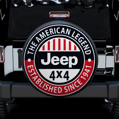 The American Legend Jeep 4x4 Car Spare Tire Cover