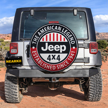 The American Legend Jeep 4x4 Car Spare Tire Cover