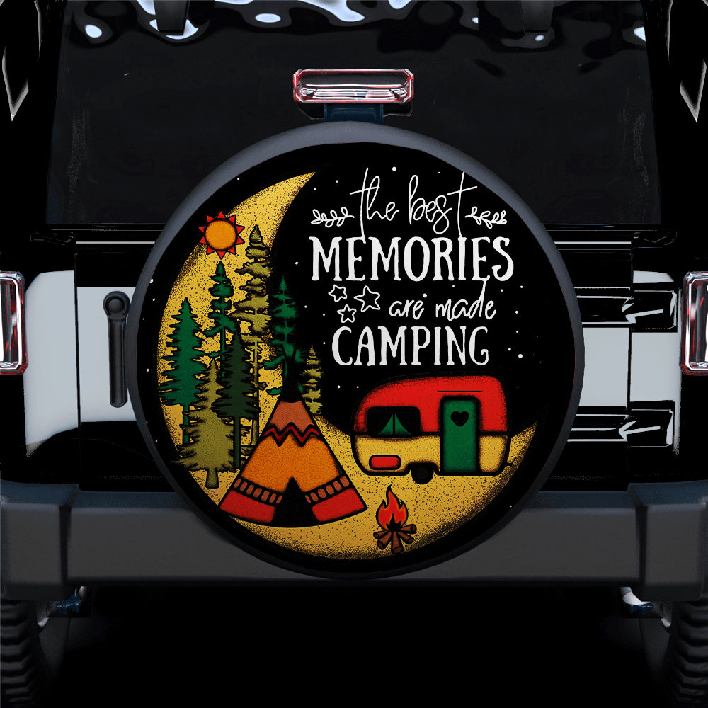 The Best Memories Are Made Camping Jeep Car Spare Tire Cover