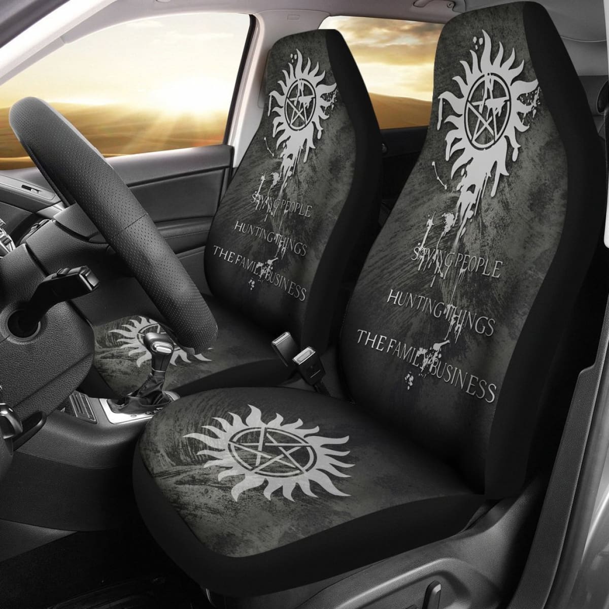 The Family Business Saving People & Hunting Things Supernatural Car Seat Covers Mn04 Universal Fit 225721