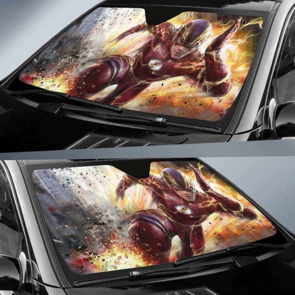 The Flash Car Auto Sun Shades Universal Fit 051312
