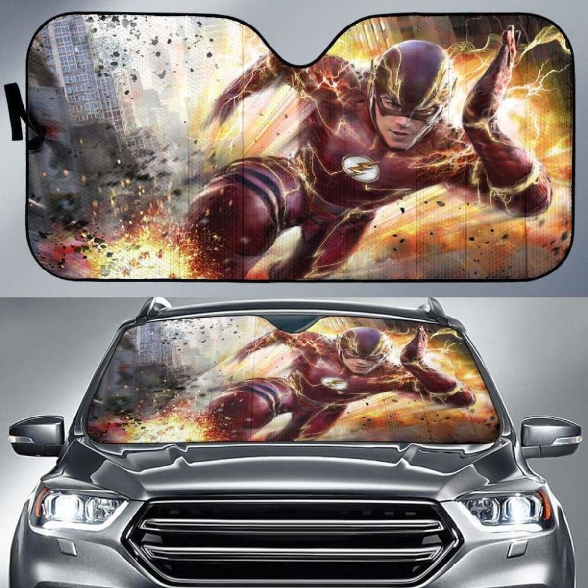 The Flash Car Sun Shades 918b Universal Fit