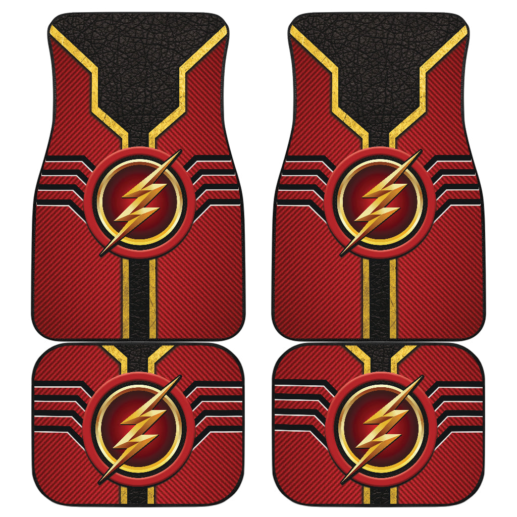 The Flash Logo Car Floor Mats Custom For Fans Ci230112-04a