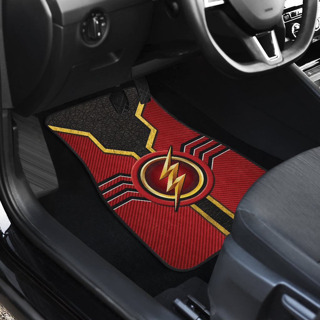 The Flash Logo Car Floor Mats Custom For Fans Ci230112-04a