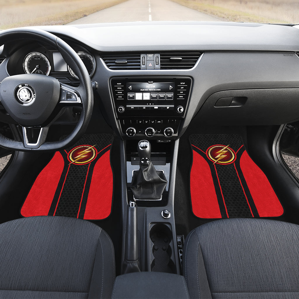 The Flash Logo Car Floor Mats Custom For Fans Ci230105-11a