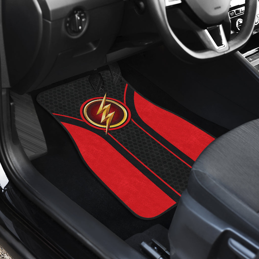 The Flash Logo Car Floor Mats Custom For Fans Ci230105-11a