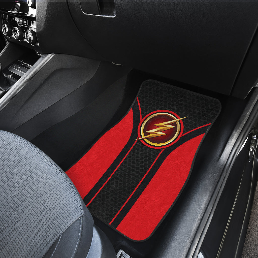 The Flash Logo Car Floor Mats Custom For Fans Ci230105-11a