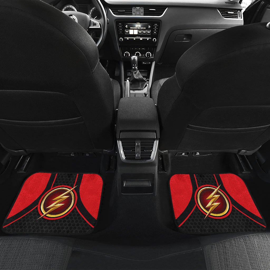 The Flash Logo Car Floor Mats Custom For Fans Ci230105-11a