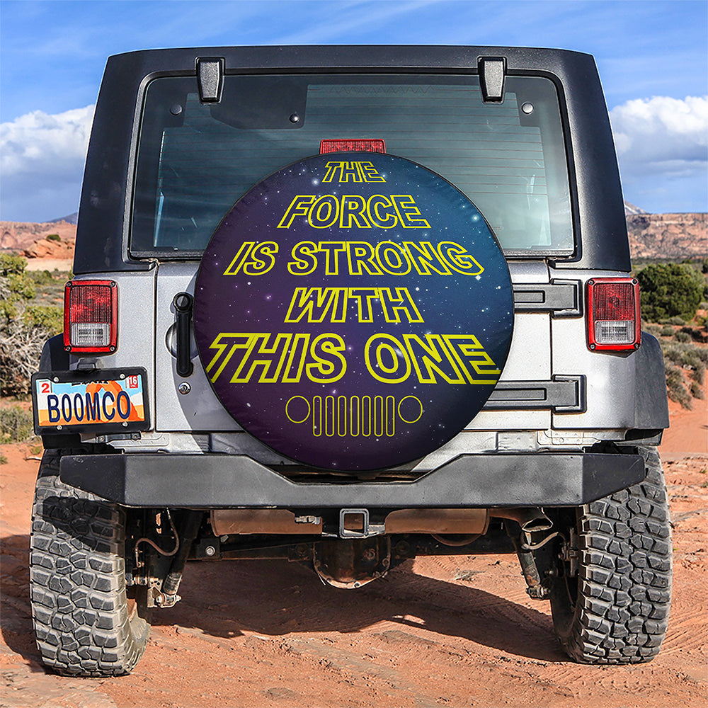 The Force Is Strong With This One Car Spare Tire Cover