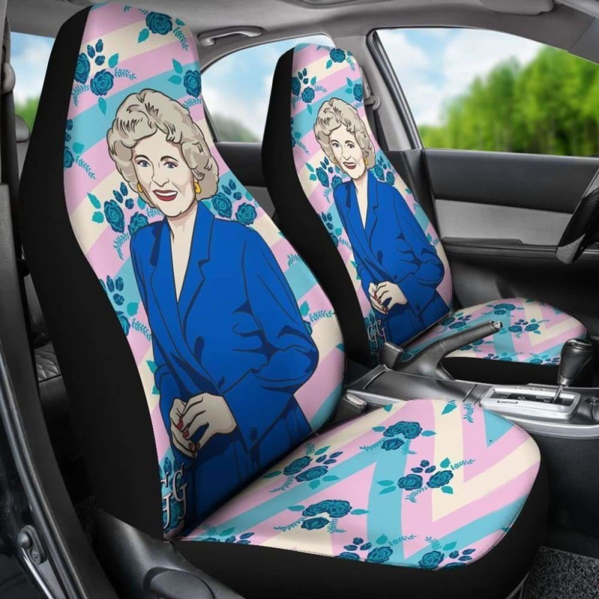 The Golden Girls Blue Jacket Car Seat Covers Universal Fit 051012