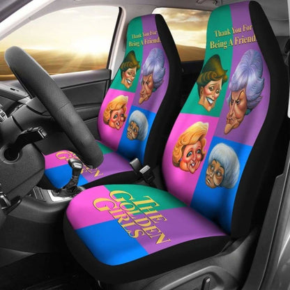 The Golden Girls Car Seat Cover Colorful Tv Show Fan Gift Universal Fit 051012