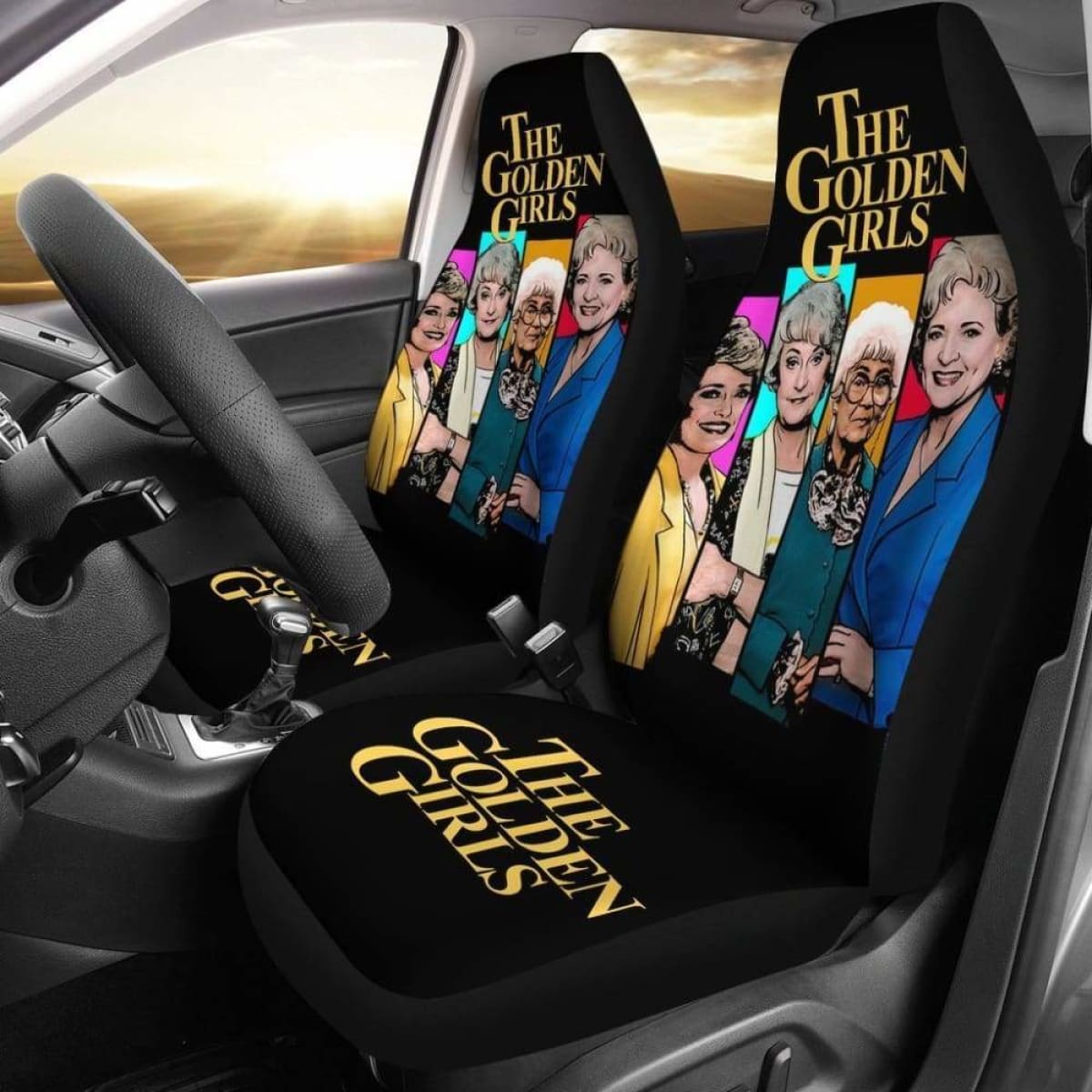 The Golden Girls Car Seat Covers Art Tv Show Fan Gift Universal Fit 051012