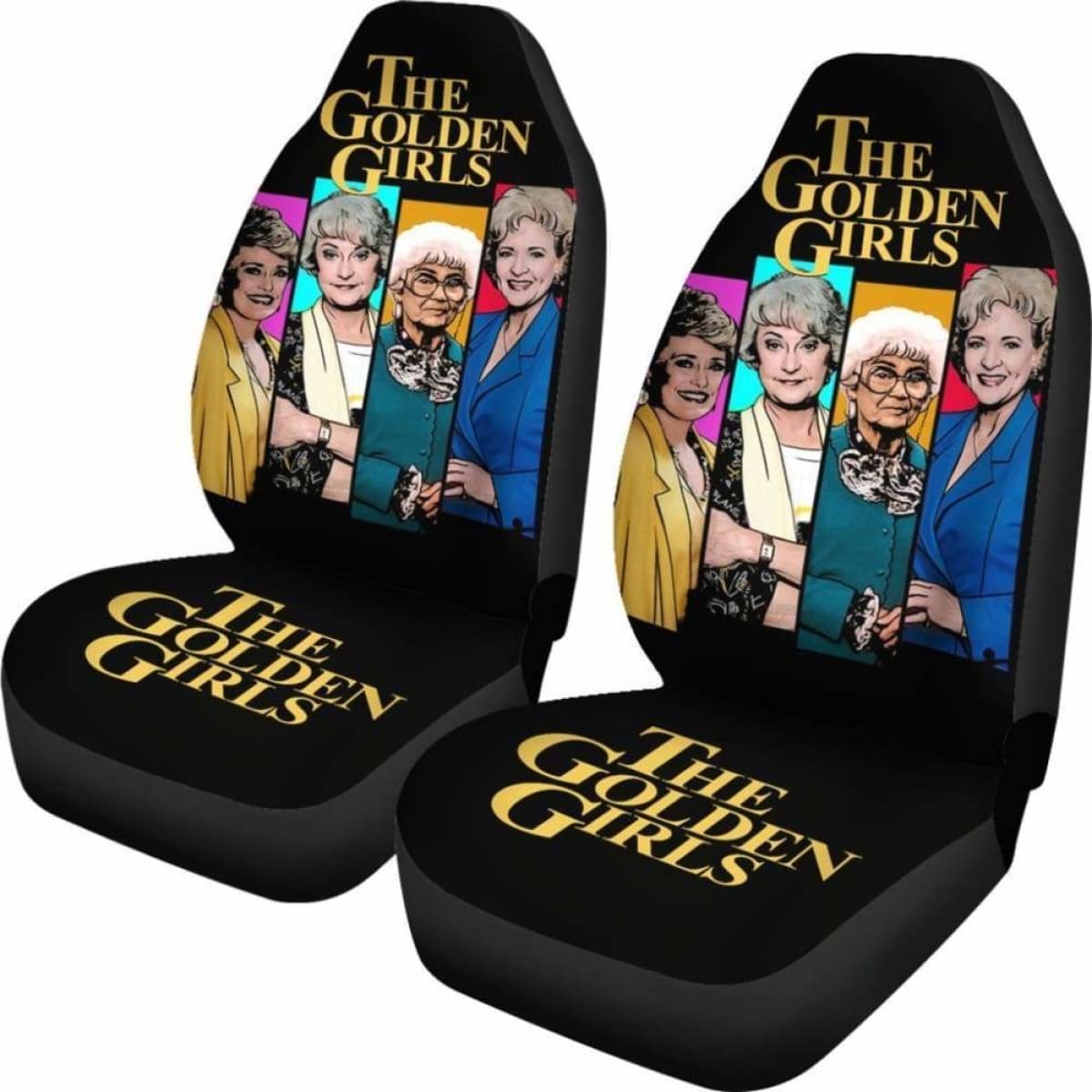 The Golden Girls Car Seat Covers Art Tv Show Fan Gift Universal Fit 051012