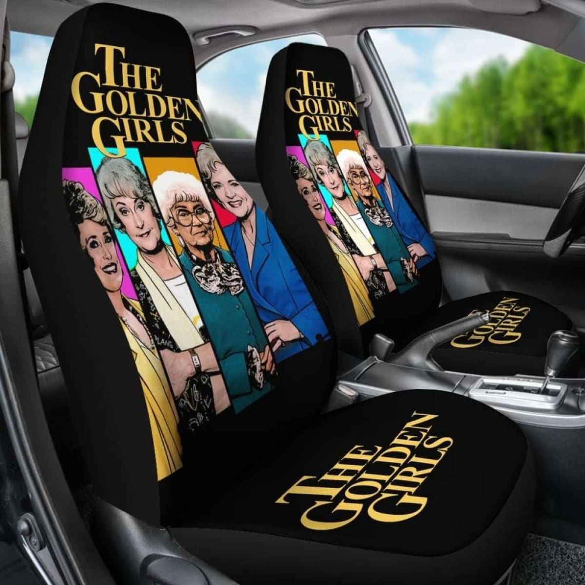 The Golden Girls Car Seat Covers Art Tv Show Fan Gift Universal Fit 051012