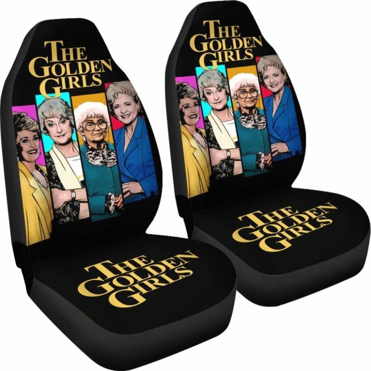 The Golden Girls Car Seat Covers Art Tv Show Fan Gift Universal Fit 051012