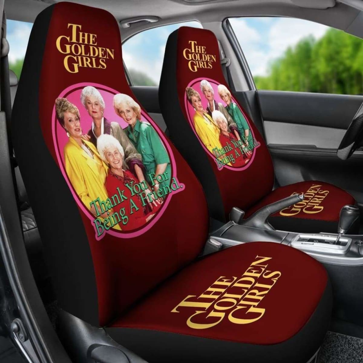The Golden Girls Car Seat Covers Circle Friend Tv Show Fan Gift Universal Fit 051012