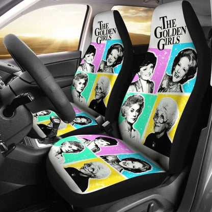The Golden Girls Colorful Art Tv Show Fan Gift Car Seat Covers Universal Fit 051012
