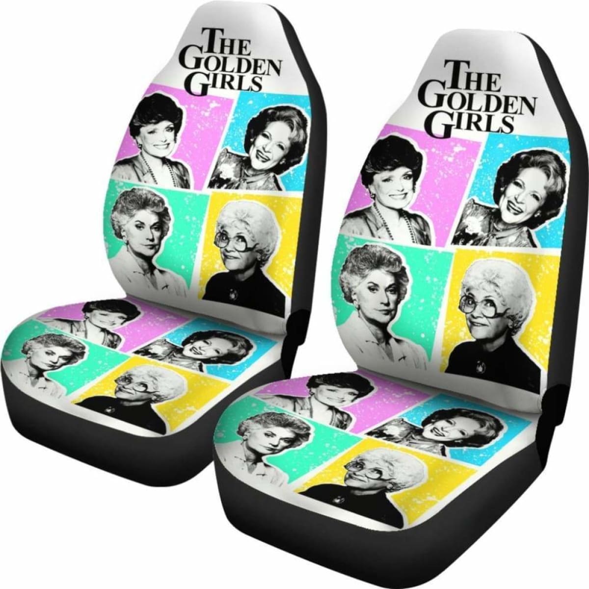 The Golden Girls Colorful Art Tv Show Fan Gift Car Seat Covers Universal Fit 051012