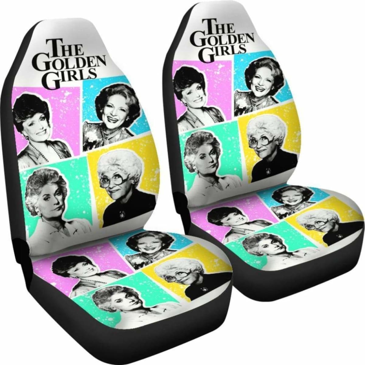 The Golden Girls Colorful Art Tv Show Fan Gift Car Seat Covers Universal Fit 051012
