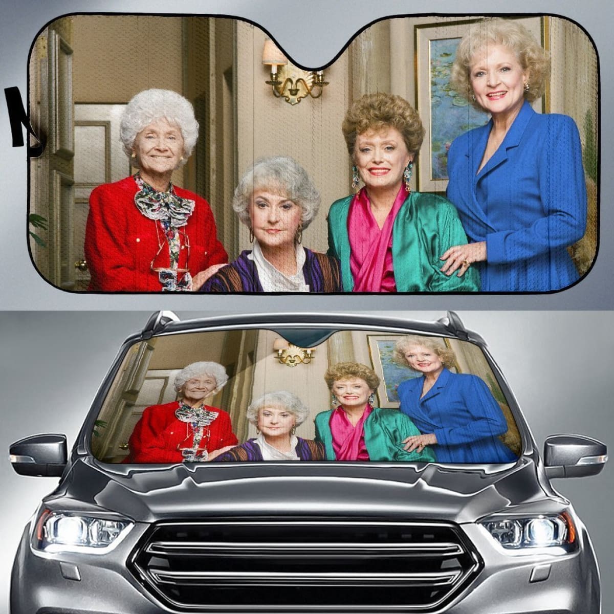 The Golden Girls Squad Auto Sun Shade Nh07 Universal Fit 111204