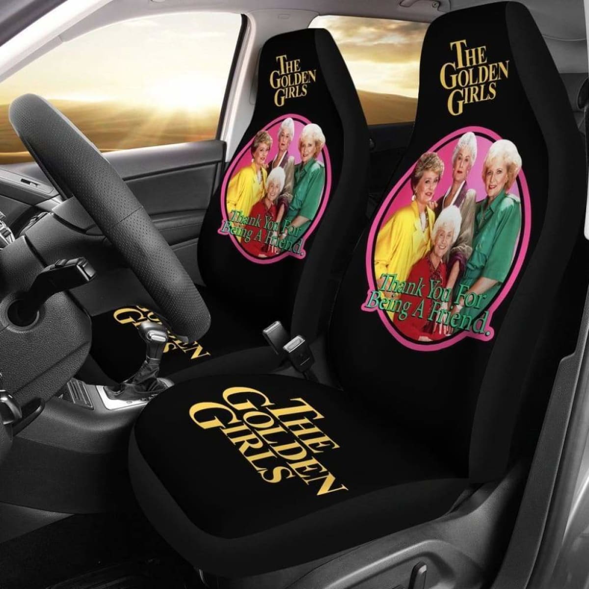 The Golden Girls Tv Show Car Seat Cover Circle Friend Universal Fit 051012