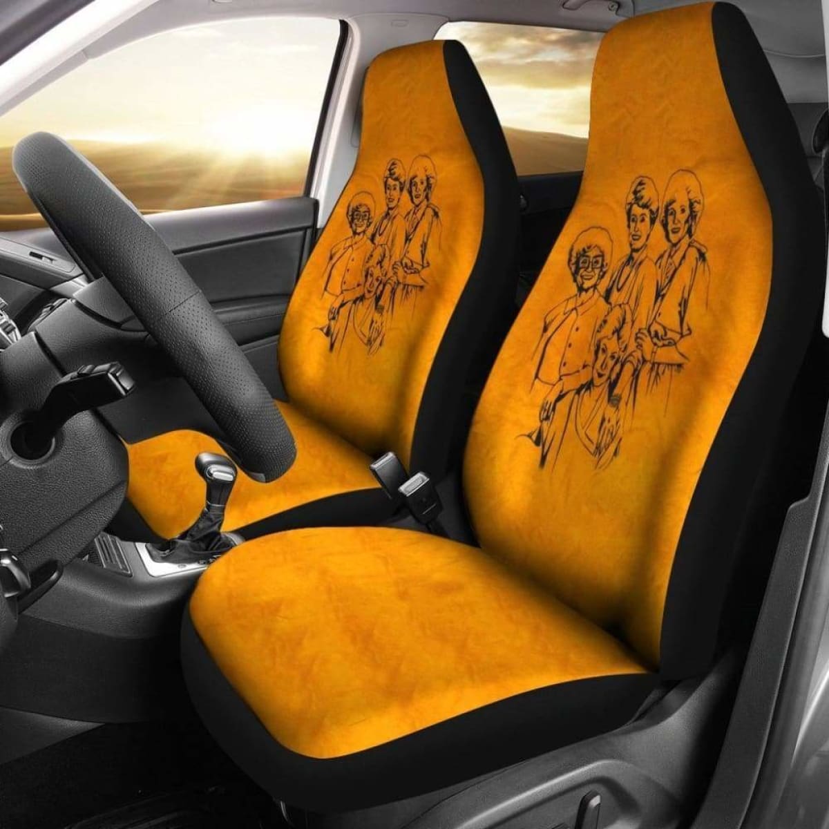 The Golden Girls Tv Show Fan Gift Car Seat Covers Universal Fit 051012