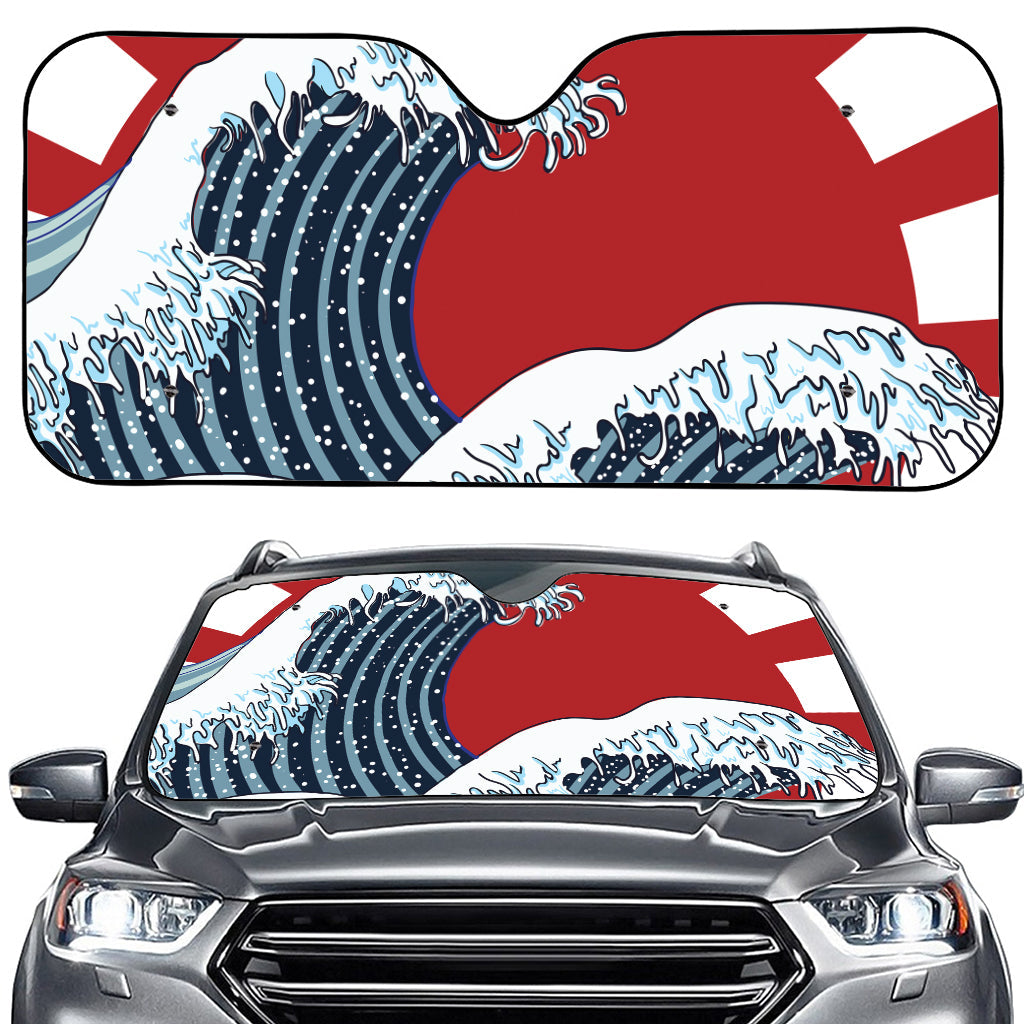 The Great Kanagawa Wave Print Car Windshield Sun Shade